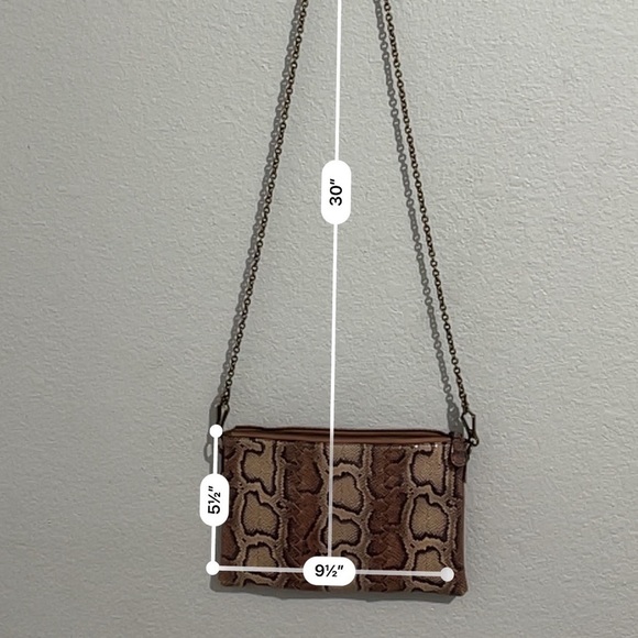 Bottega Veneta Snake Embossed Leather Crossbody - Picture 7 of 9